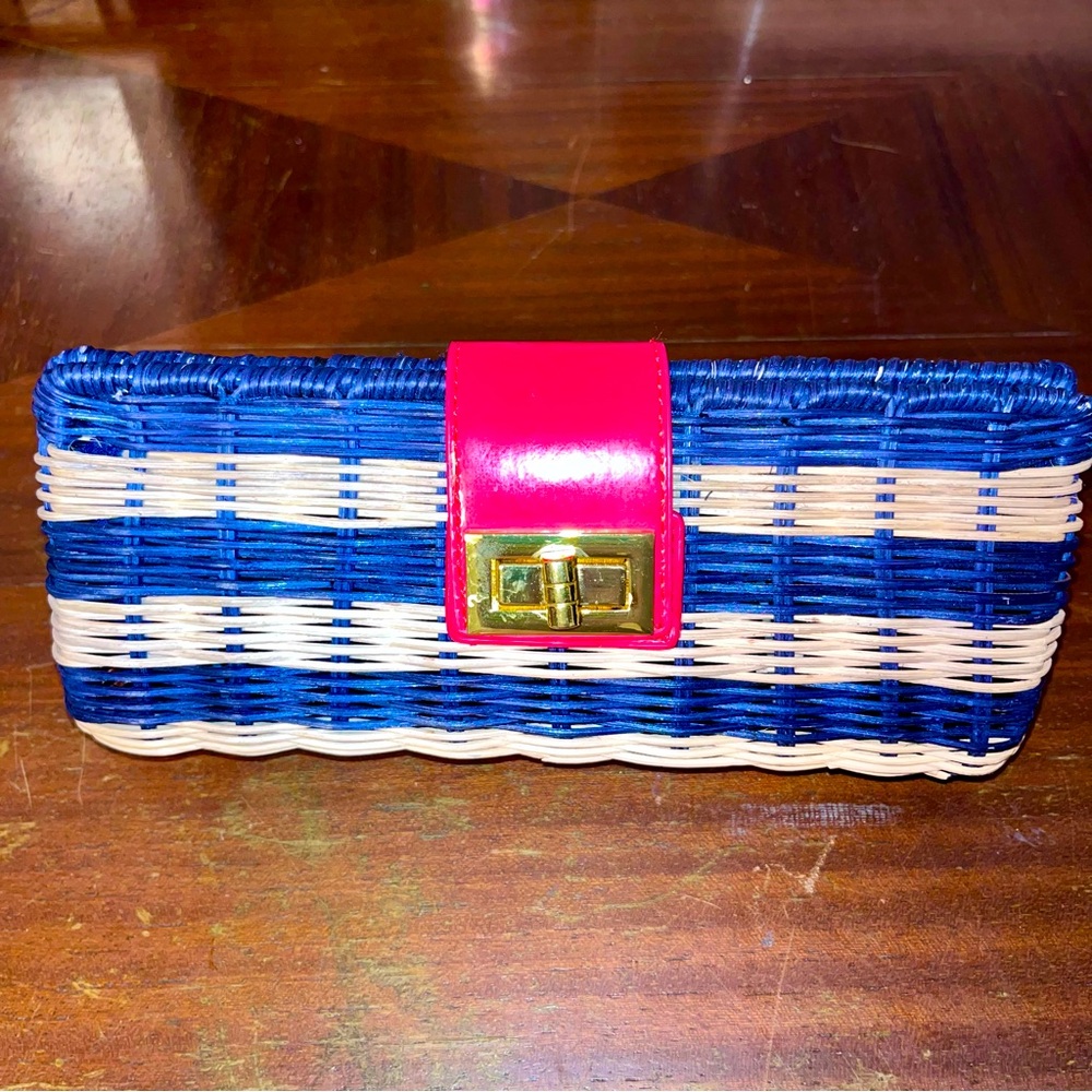 J. Crew Wicker Clutch